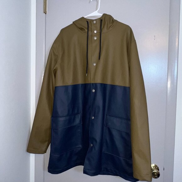 NWT L.L. Bean Men's Signature Fisherman Cove Coat Pine Bark/Navy Size XL - Picture 1 of 8